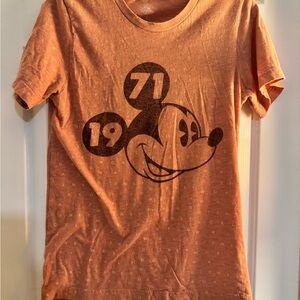 Disney Burnt Orange Tee with Logo